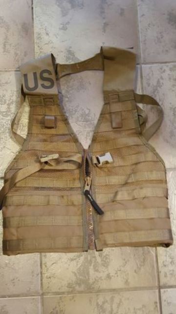 Molle load bearing vest coyote