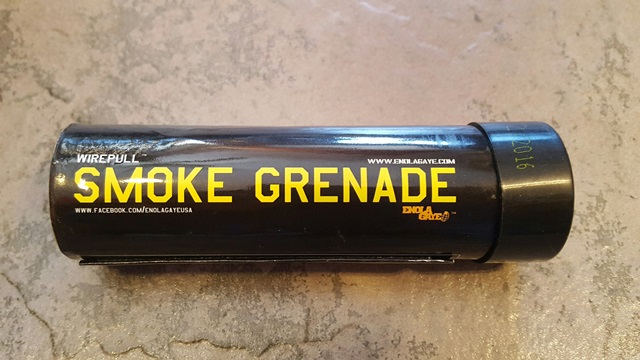 EG Smoke Grenade - wire-pull, Yellow