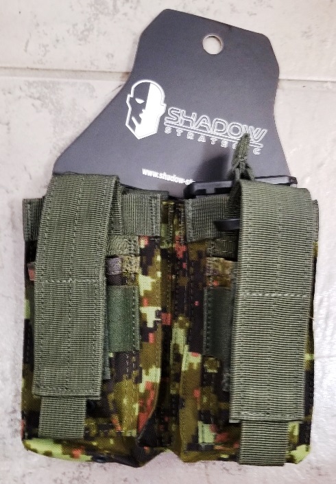 AK/9mm DOUBLE OPEN-TOP MAG POUCH Shadow Strategic CADPAT