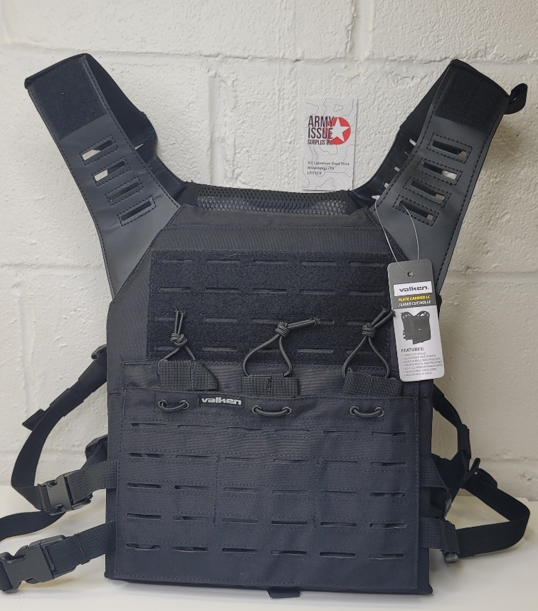 Plate carrier-laser cut MOLLE - black