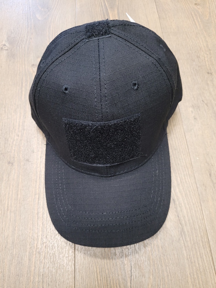 Ball Cap with Velcro Black