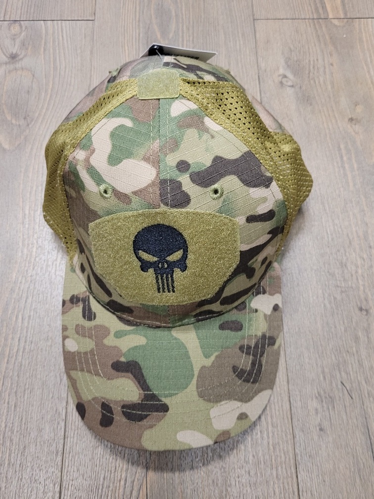 Ball Cap with Velcro Punisher logo (not Multicam) Uniflage