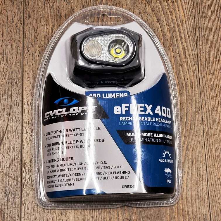 Cyclops eFlex 400 rechargeable headlamp 350 lumens