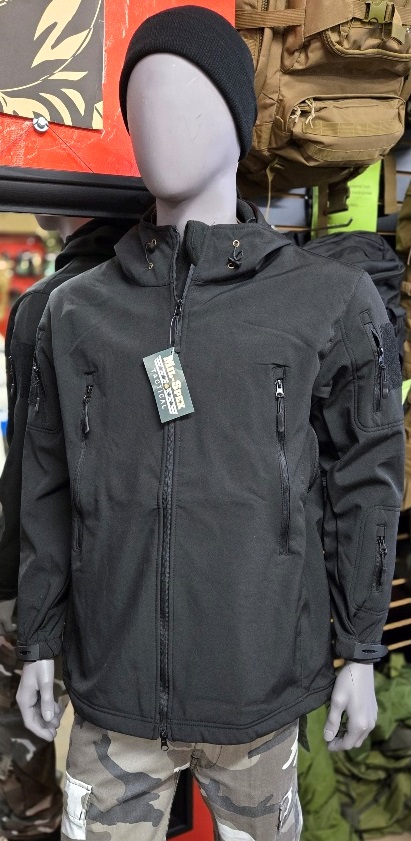 Tactical Soft shell Jacket Black Large