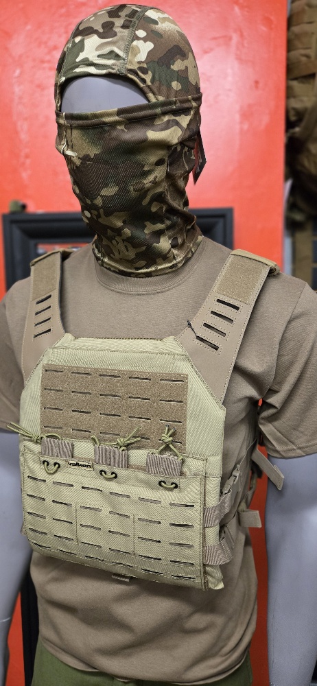 Lasercut Molle Plate Carrier Coyote