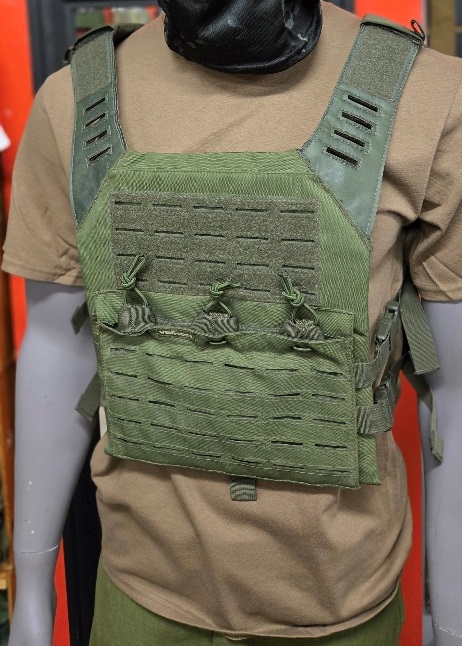 Lasercut Molle Plate Carrier Green