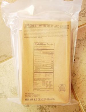 MRE single Meal Ready to Eat