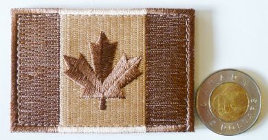 Canada Flag Patch, Arid, Medium Velcro