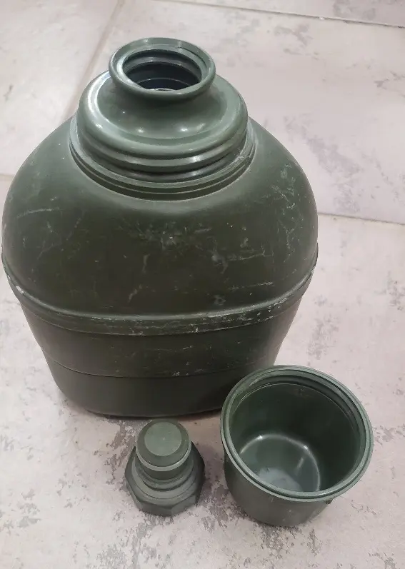 Canteen Shaped Vacuum Insulated Stainless Steel w/ Cap