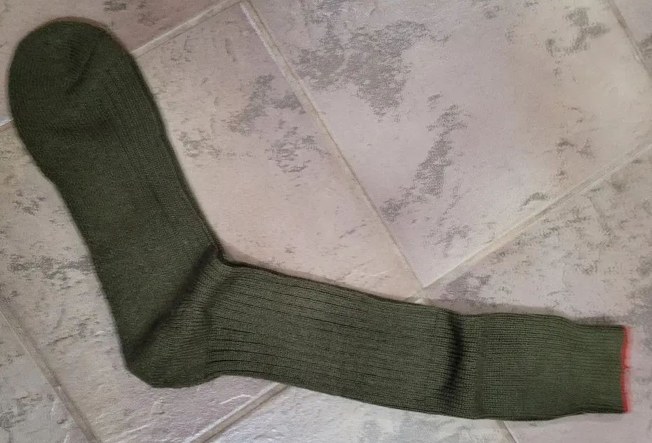 Green Wool Blend 60 Wool Army Socks XL NEW