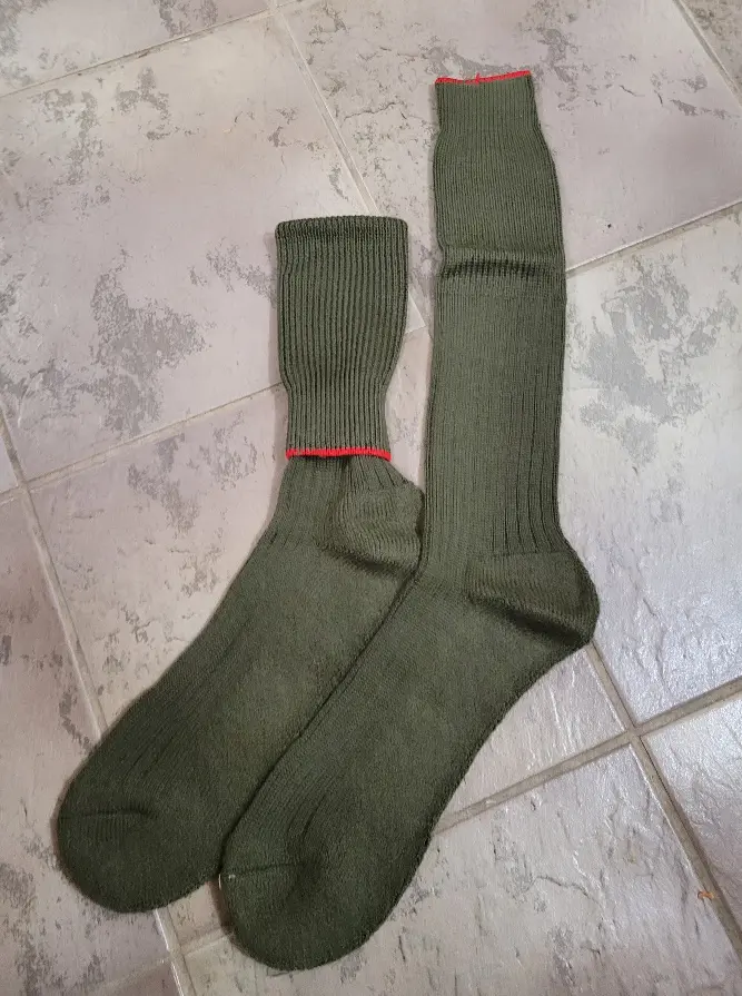 Green Wool Blend 60 Wool Army Socks XL NEW