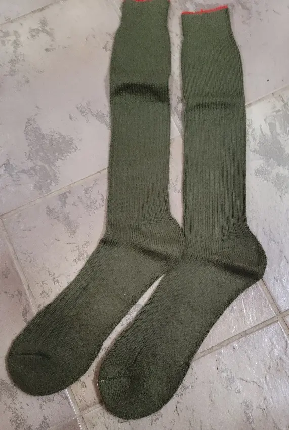 Green Wool Blend 60 Wool Army Socks XL NEW