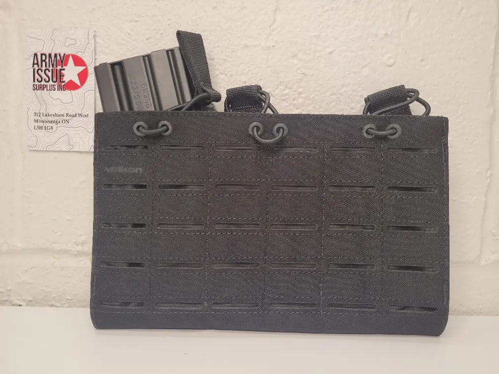 Multi rifle triple mag pouch - laser cut- black