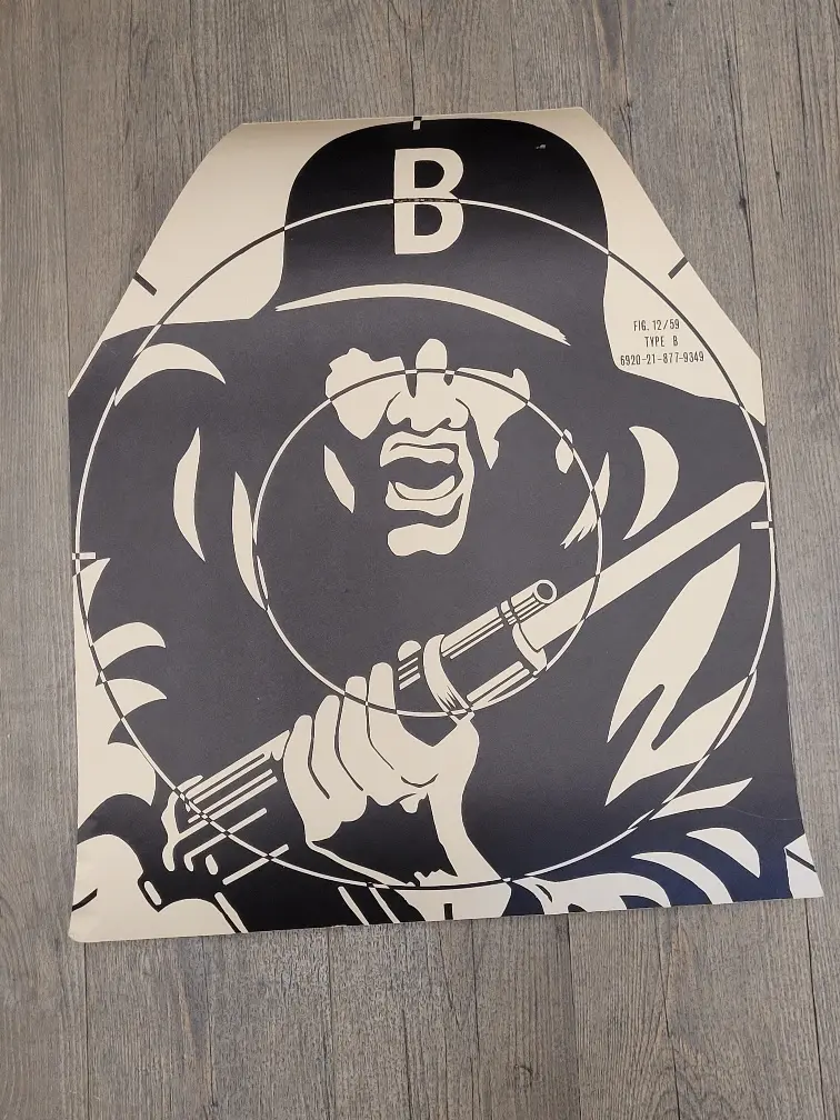 Herman the German Paper Target Poster B