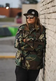 M65 woodland camouflage jacket Large