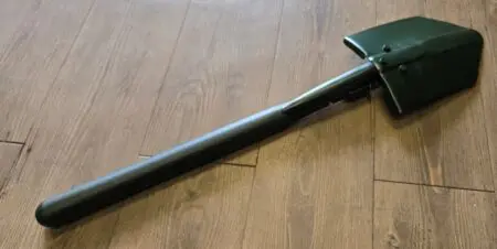 Army Style 24 inch Folding metal Shovel with solid Wood Handle