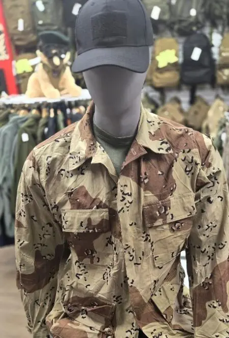 Army BDU Shirt US 6-colour desert aka"chocolate chip" - Small