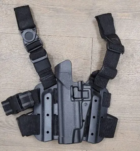 Blackhawk drop-leg serpa holster (1911 & Clones) Browning Hi-Power LEFT
