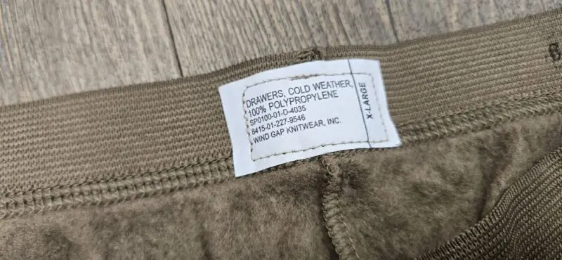 US Army Poly Pro Fleece Long Underwear set XL - Army Issue