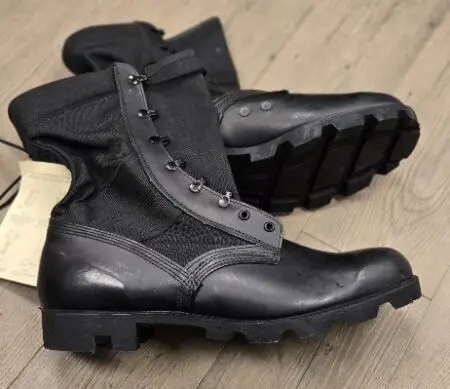 Panama Sole Jungle Boots all Black 13.5 New