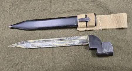 WWII British No. 9 Bayonet with Scabbard and Frog