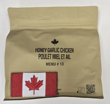 MRE, Canada ( IMP, Ration ) Honey Garlic Chicken