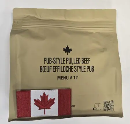 MRE, Canada ( IMP, Ration ) Pub-Style Pulled Beef