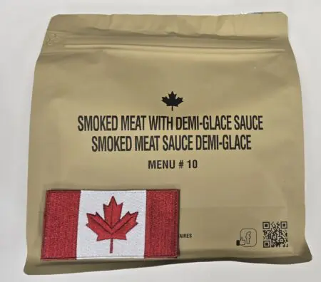 MRE, Canada ( IMP, Ration ) Smoked Meat with meat sauce Demi-glace