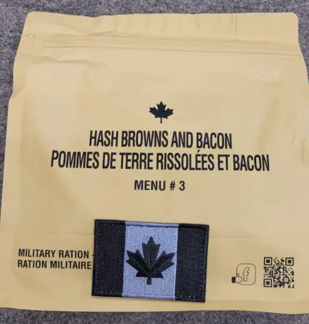 MRE, Canada (IMP, Ration) Hash Browns & Bacon