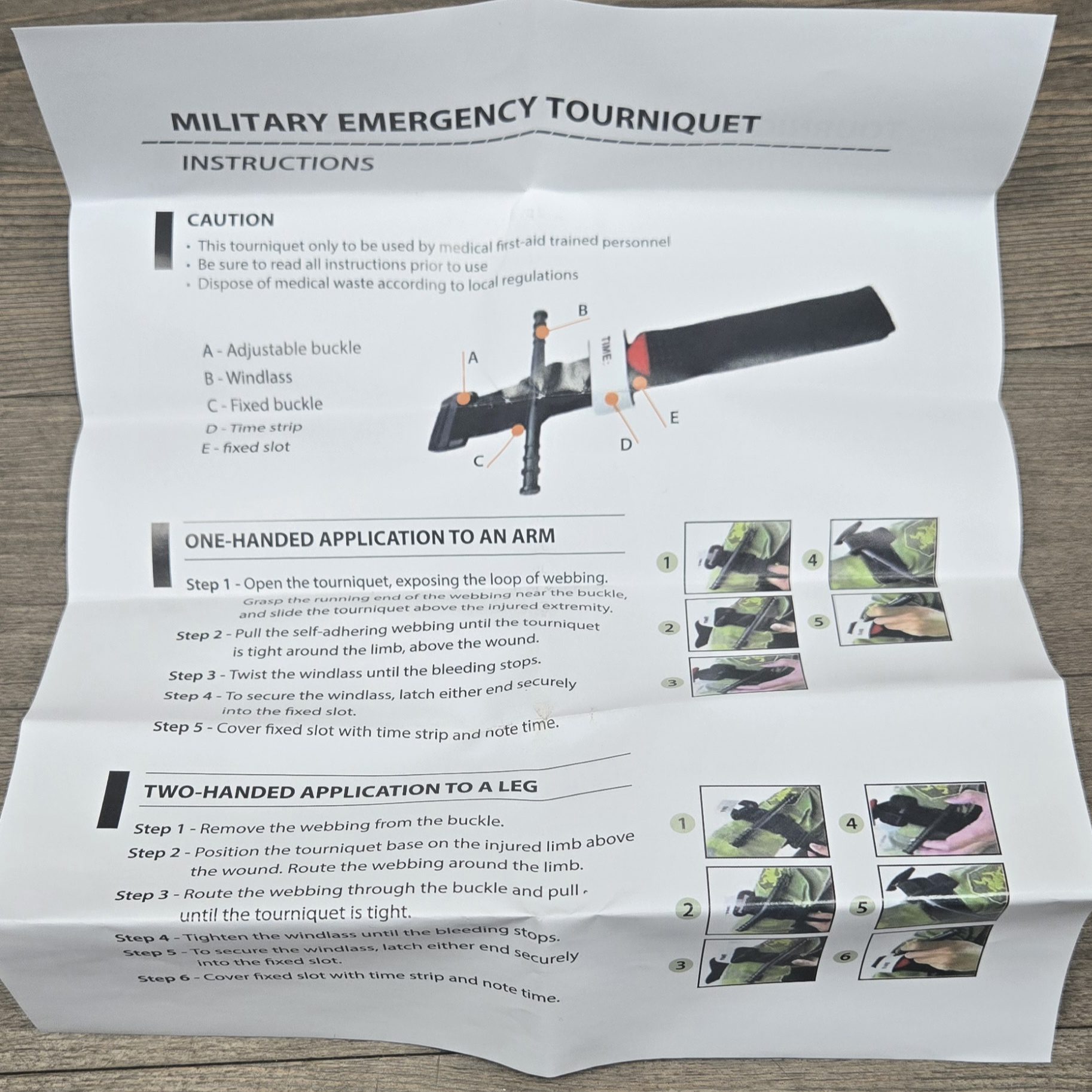 Military Emergency Tourniquet - Army Issue